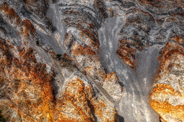 Abstract background view of a Limestone Rock. Taken in the interior of British Columbia, Canada. Artistic Render