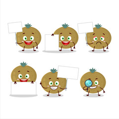 Ceylon gooseberry cartoon character bring information board