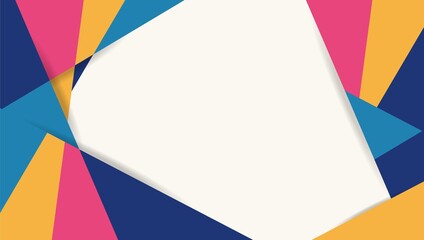 Abstract geometric background flat design. - Vector.