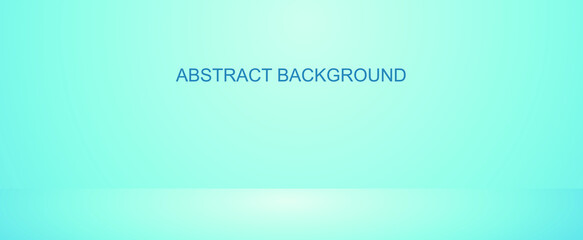 Light blue studio wall banner and blank background copy spech.