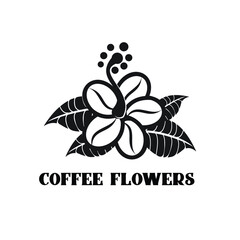 coffee flowers logo exclusive design inspiration