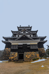 Obraz premium 冬の松江城の風景