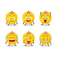 Cartoon character of nance fruit with smile expression