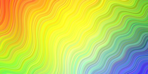 Light Multicolor vector backdrop with bent lines.