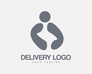 Delivery icon logo illustration design