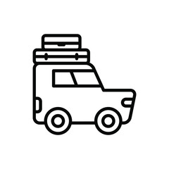 Camping car icon