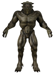 3d render of a fantasy demon figure