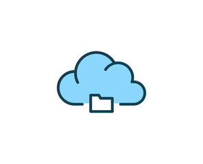 Cloud premium line icon. Simple high quality pictogram. Modern outline style icons. Stroke vector illustration on a white background. 
