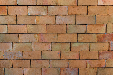 Old red brick wall texture. Home or office design backdrop. Old brick wall surface. abstract old brown brick wall texture background
