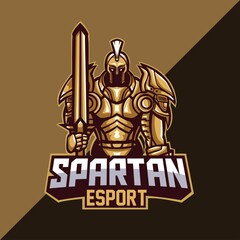 Spartan mascot logo template for esport team, etc. easy to edit and customize © Dominico