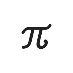pi icon symbol sign vector