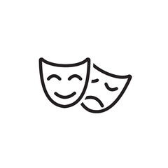 theatre icon symbol sign vector