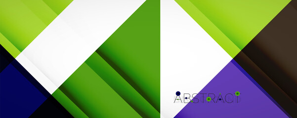 Geometric abstract background. Techno color triangle shapes. Vector illustration for covers, banners, flyers and posters and other designs