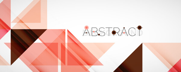 Set of vector triangle geometric backgrounds. Vector illustration for covers, banners, flyers and posters and other designs