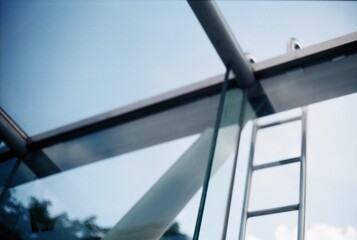 Obraz premium 올려다본 사다리 