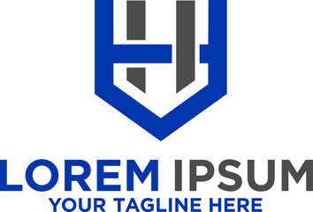 Letter VH, Corporate Logo design