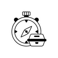  Delivery Time  Vector Icon Style Illustration. EPS 10 File