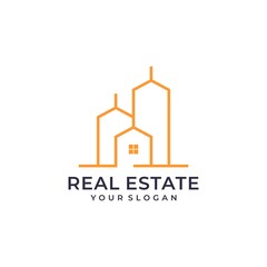Inspirational real estate building logo design bundle