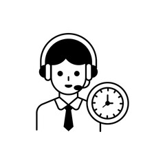  Support Vector Icon Style Illustration. EPS 10 File