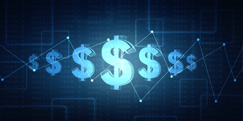 2d rendering usd Dollar symbol 