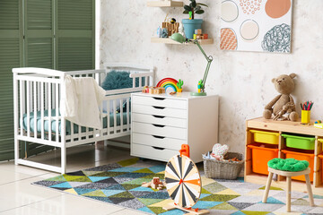 Stylish interior of modern children's room