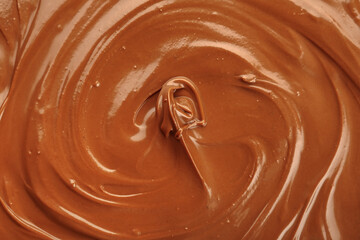 Sweet melted chocolate as background