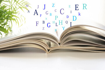 Documents on a white desk