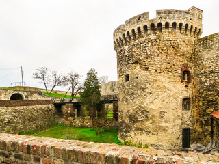 Fototapeta na wymiar Kalemegdan Fortress and Park. Belgrade, Serbia