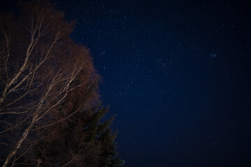 Milky Way stars and starry skies photographed with long exposure from a remote suburb dark location.