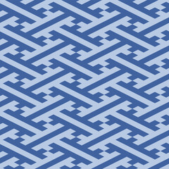 Japanese Geometric Zigzag Vector Seamless Pattern