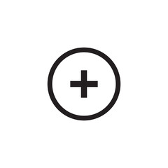Fototapeta premium add icon symbol sign vector