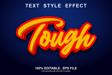 tough text effect editable