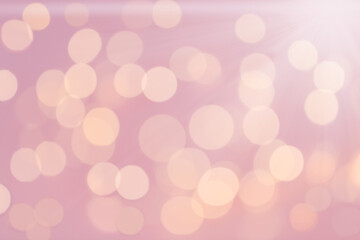 Defocused blurred pink holiday background