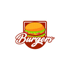Burger Logo, Emblem Vector Logo 