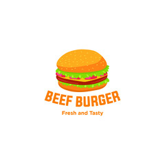 Burger Logo, Emblem Vector Logo 