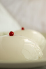 Panna cotta with berries