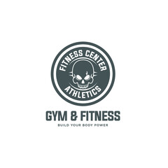 Fototapeta premium Gym Fitness Logo Icon 