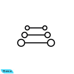 Icon vector graphic of molecule 