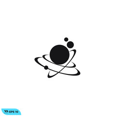 Icon vector graphic of molecule 