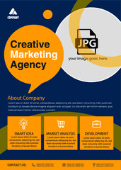 Creative marketing agency flyer