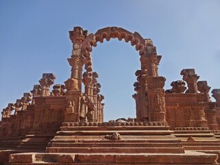 Naklejka premium Chattardi, Royal Umbrellas of Bhuj,kutchh,gujrat,india
