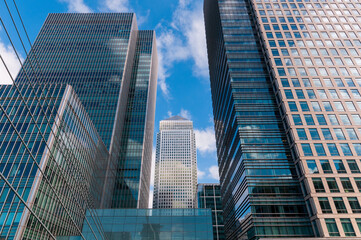 Fototapeta na wymiar Generic view of Modern Skyscrapers in London.
