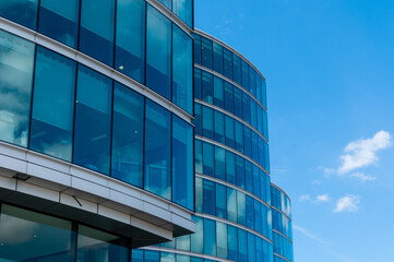 Fototapeta na wymiar Skyscraper Windows in London, Modern office building