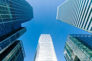 Generic view of Modern Skyscrapers in London.