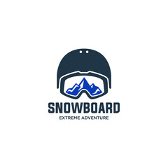 Obraz premium snowboarding emblems, labels and designed elements
