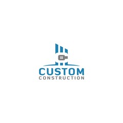 Custom Construction Logo Design Vector