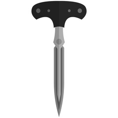 Long bonder knife vector isolated on white background