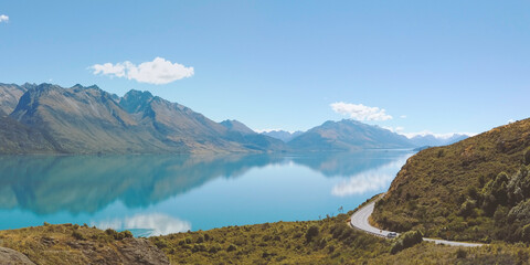 Fototapeta premium Queenstown New Zealand Landscape