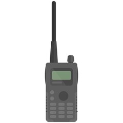 Vector portable handheld police radio device isolated on white © skypicsstudio