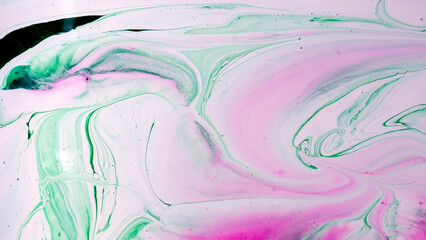 The colors of the aqueous ink are translucent. Abstract multicolored marble texture background
